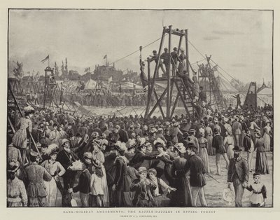 Bank-Holiday Amusements, the Razzle-Dazzles in Epping Forest by Charles J. Staniland
